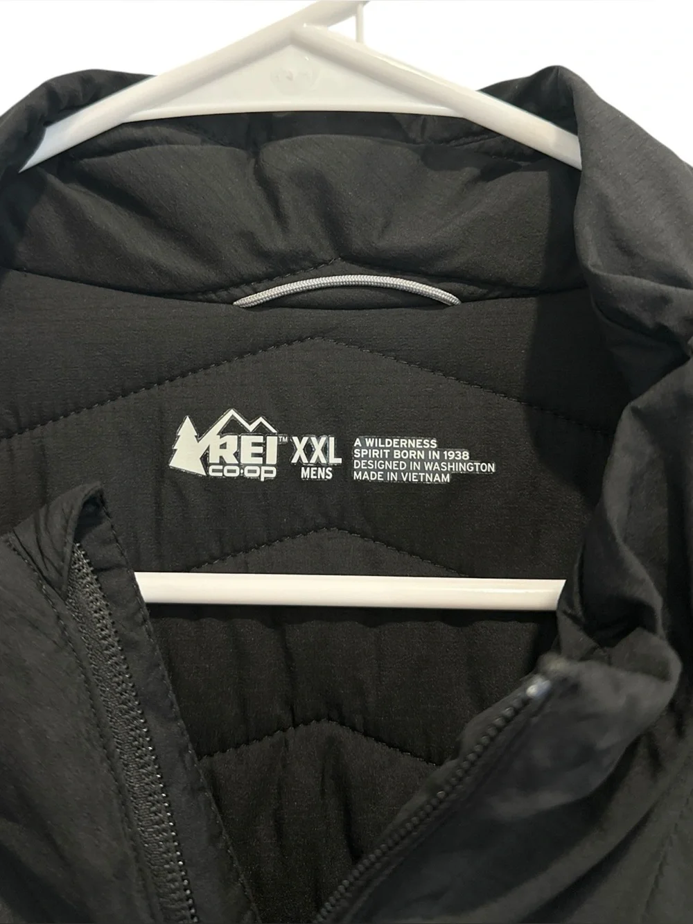 REI Co-Op Flash Primaloft Silver Insulated Full Zip Jacket Black 2X / XX-Large